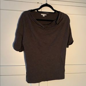 James Perse gray/brown tee